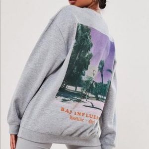Misguided graphic sweatshirt NWT